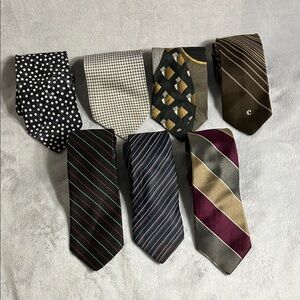 Men's Tie Collection - Assorted Colors / Lot of 7